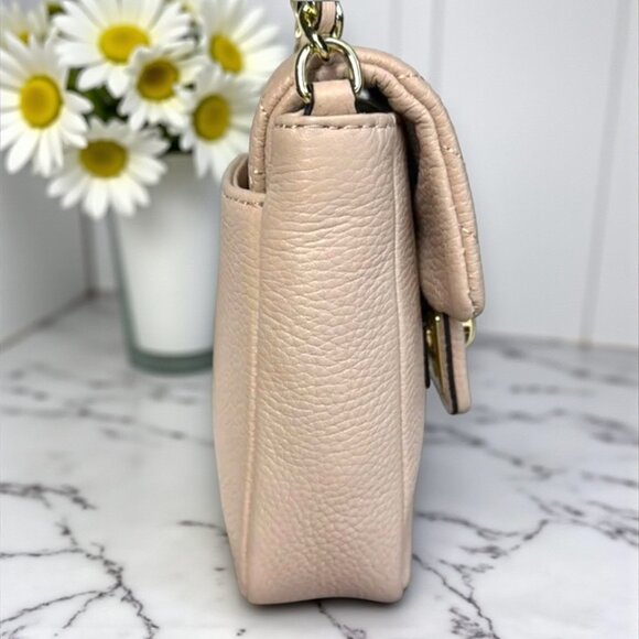 Karl Lagerfeld Paris Agyness Leather Turnlock Crossbody Bag - NWOT - Picture 6 of 17